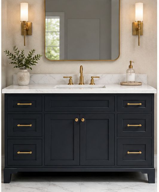 Bespoke vanity — joinery detail