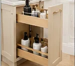 Full-height roll-out trays